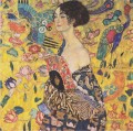 Dame mit Fächer Gustav Klimt